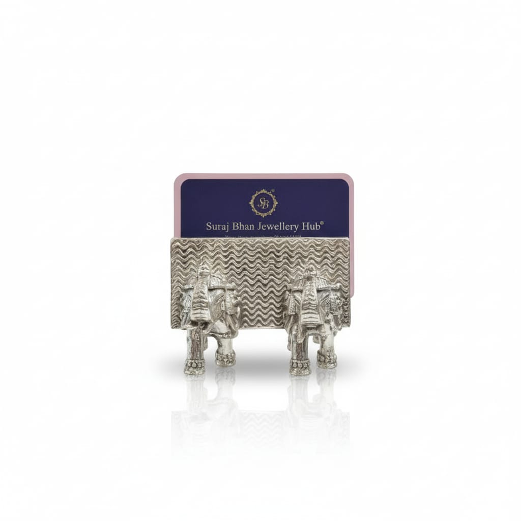 Suraj Bhan Jewellery Hub - Elephant Silver Card Holder